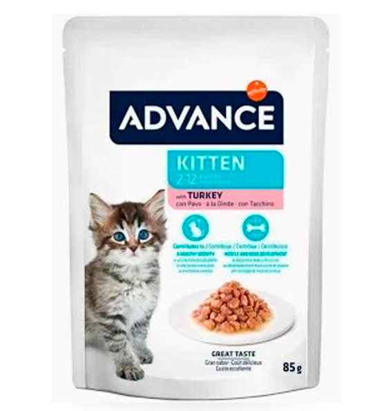 Advance 85г Kitten с курицей в соусе